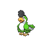 Squawkabilly green plumage